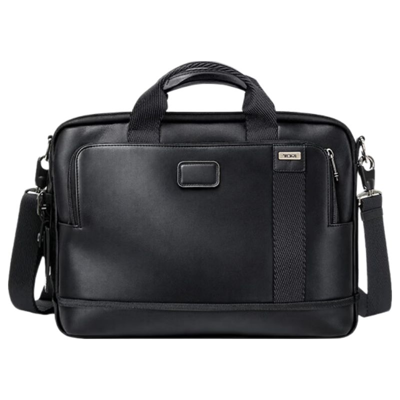TUMI MONROE Business Briefcase Large Capacity Men's Leather Handbag Shoulder Bag Laptop Bag Black