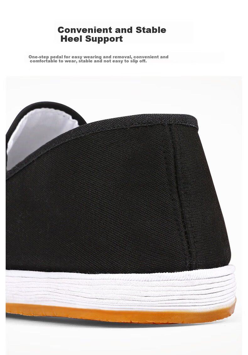 BUSHEYUAN Traditional Handmade Multi-layer Sole Elderly Shoes Men's Middle-aged and Elderly Dad Shoes YW03JP Beef Tendon Sole Size 39 17