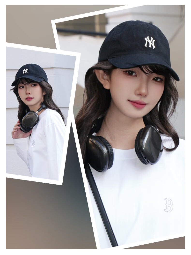 MLB Soft Top Baseball Cap Unisex Zhang Ruonan Style 38 Goddess Festival Gift 3ACPB076N-50BKS-F 16