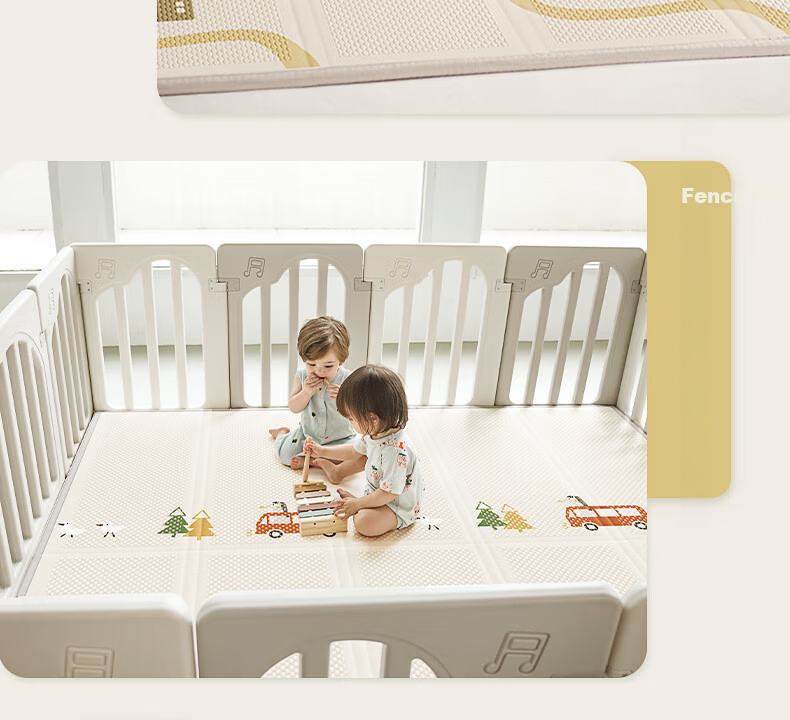 BG-BABYGO Little Green Core Foldable Baby Crawling Mat XPE Non-toxic Formaldehyde-free Anti-fall Home Floor Mat 16