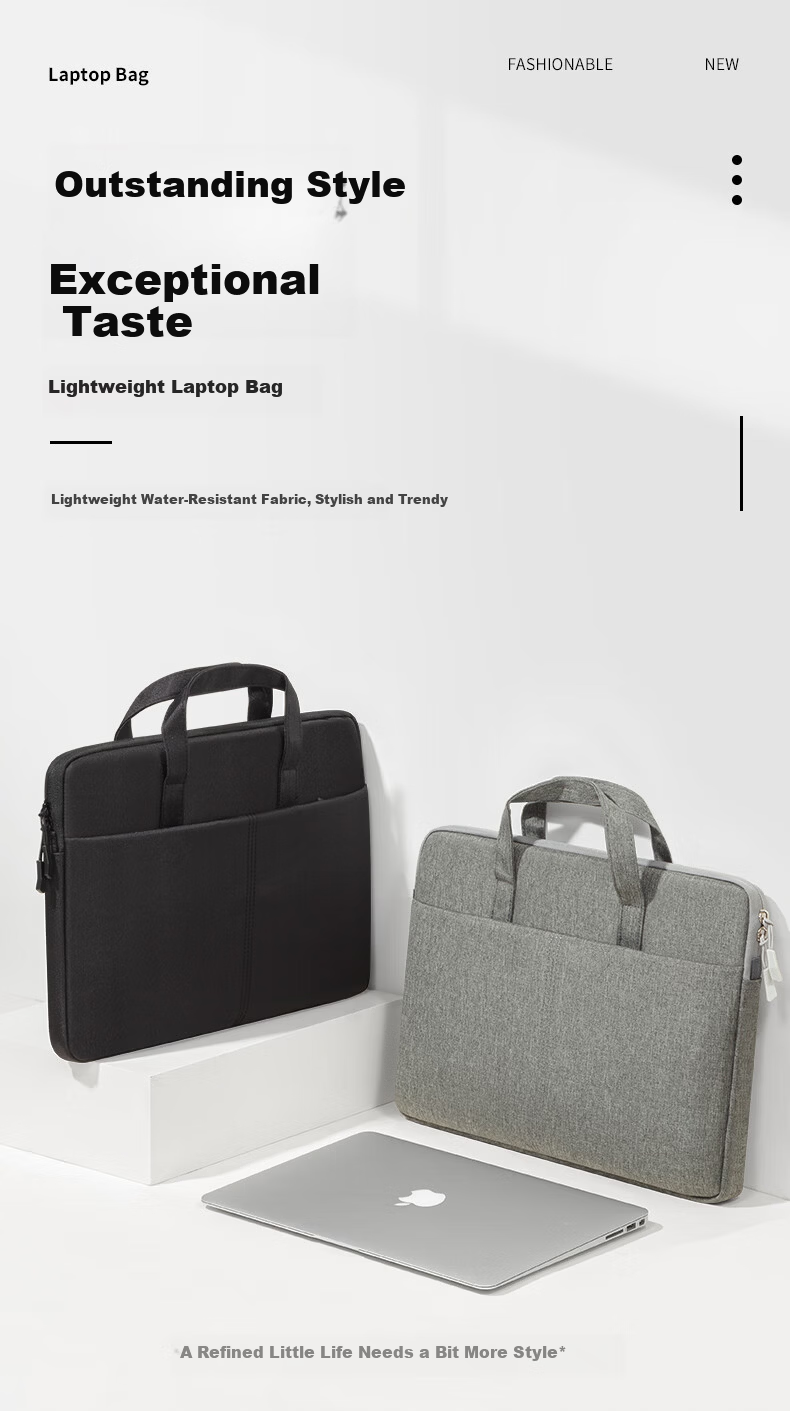 WOMT Laptop Bag 15.6-16 Inch Briefcase for Apple Huawei Xiaomi Lenovo Commuter Unisex 2