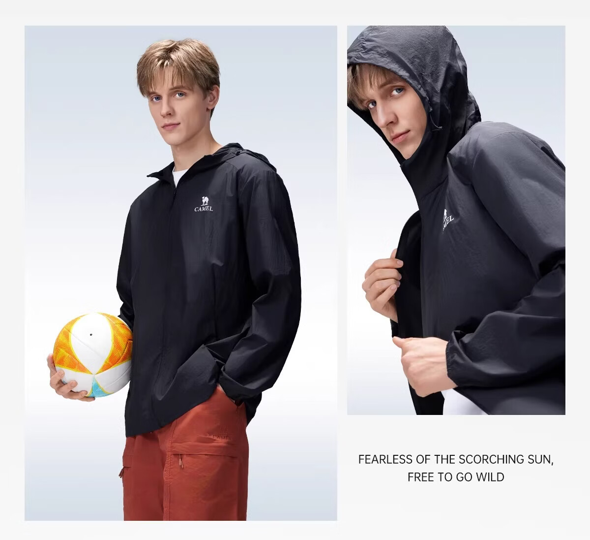 CAMEL Outdoor Original Yarn Sun Protection Jacket 2026 Spring Summer New Unisex UPF1000 Cooling Water-Repellent Sports Jacket O013 28