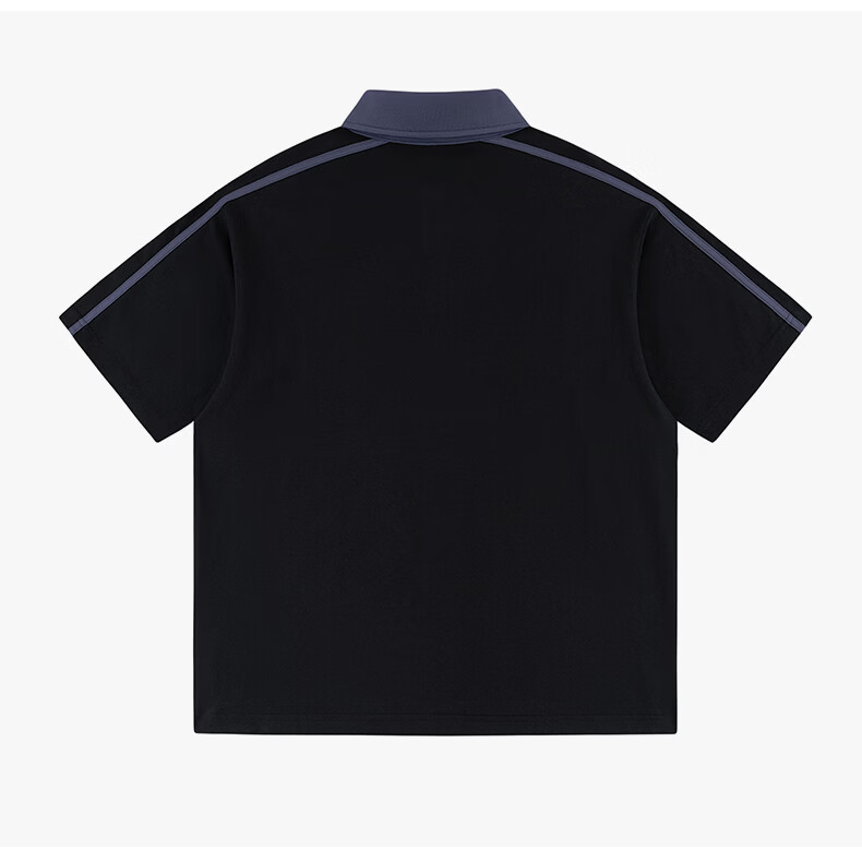 Charles Heart Summer Business Casual Patchwork Short Sleeve Polo Shirt Unisex Pure Cotton Versatile Couple Light Heather Gray M 18