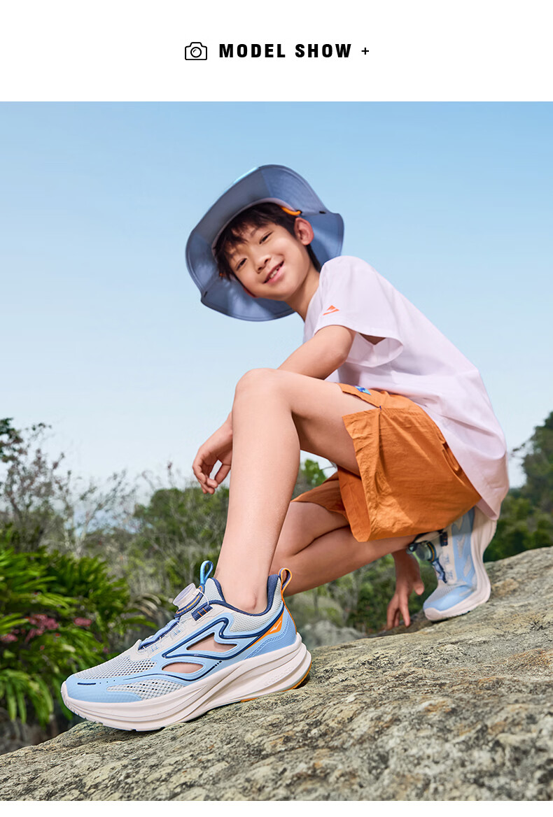 ERKE Kids Summer Sandals Boys and Girls Non-Slip Beach Frame Shoes Microcrystalline White/Silver Size 38 19