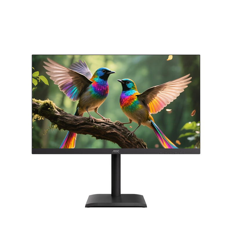 AOC 27-inch IPS Monitor Adjustable Height Rotatable Auto Orientation Desktop Laptop External Display 27E4