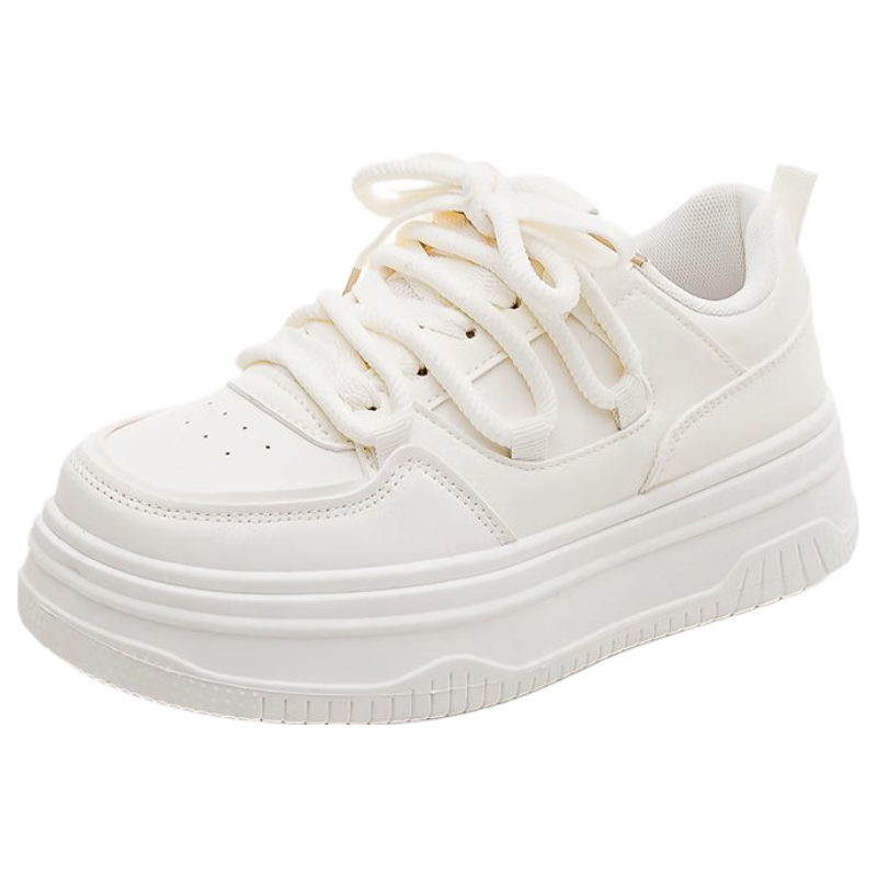 Global 2026 Original Trendy Versatile White Sneakers Fashion New Spring Design Black Pink Casual Thick Sole Women's Shoes