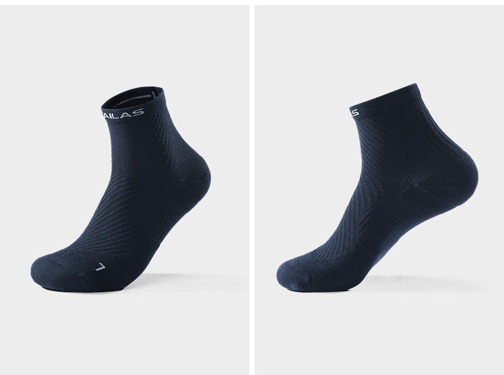 KAILAS Kailas Men's Low-Cut Sports Socks (2 Pairs) KH2602102 Light Frost Gray/Deep Black M 4