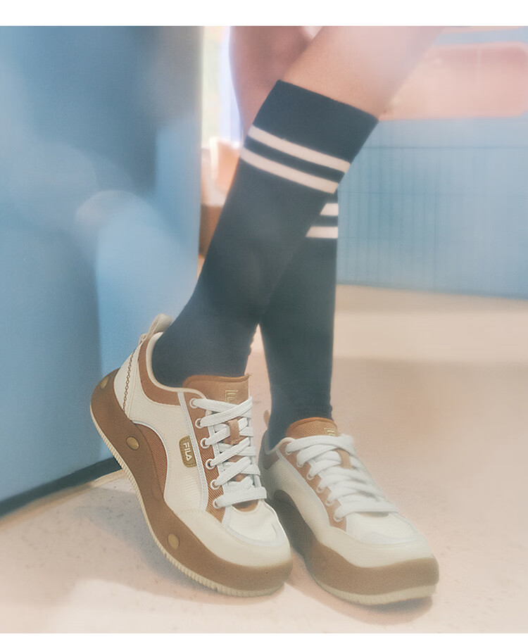 FILAFILA Official Women's COOKIES Retro Canvas Shoes Fashion Casual Sneakers 26