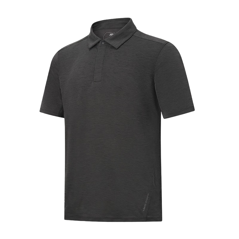 JD Jingzao Outdoor Quick-Dry Polo Shirt Short Sleeve Men 2026 Summer New PowerDry Hiking Mountaineering Cationic Black 2XL