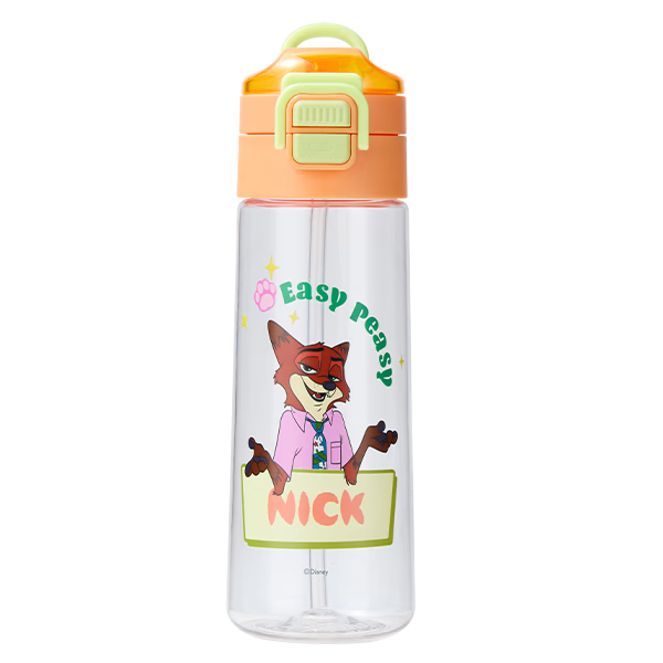 Disney Kids Plastic Water Bottle Large Capacity Sports Water Bottle Student Baby Dual Spout Portable Drinking Cup Gift