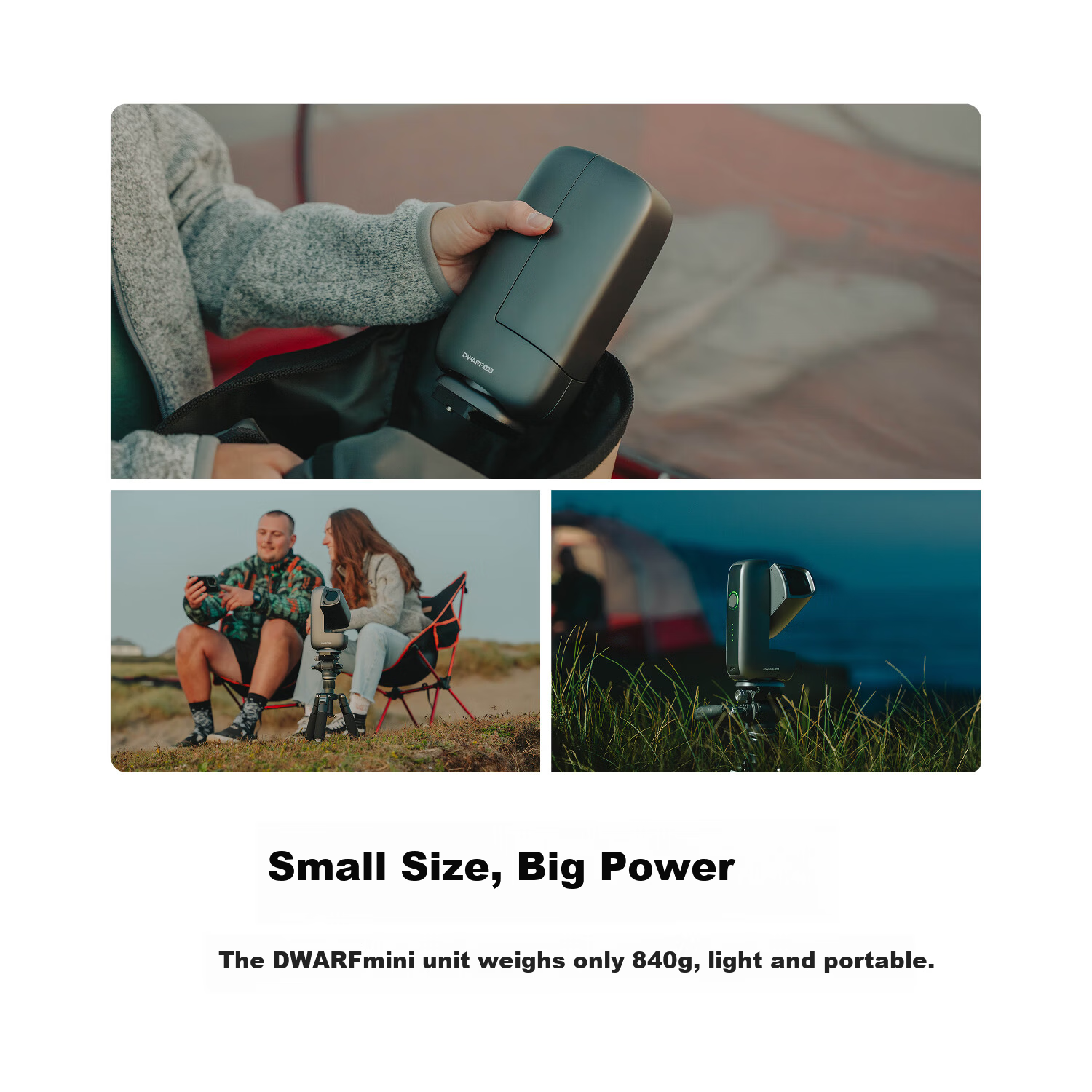 DWARFLAB DWARF Mini Smart Astronomical Telescope Equatorial Mount Mode Nebula Sun Moon Milky Way