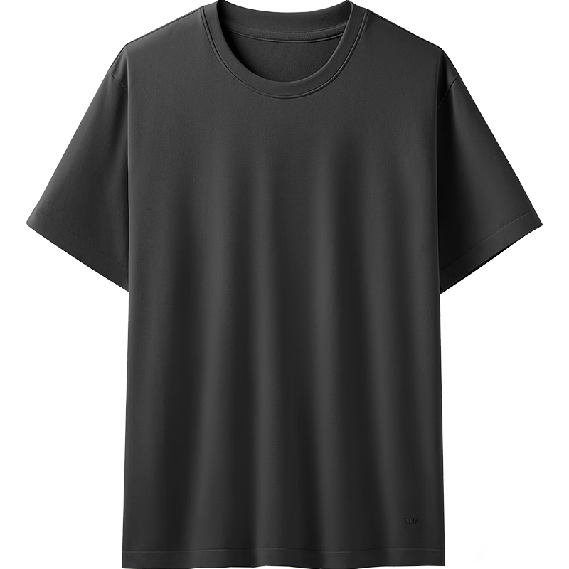Beneunder Men's Outdoor Sports Quick-Dry Breathable Bare-Feel Base Layer Short Sleeve T-Shirt DR023 Dusk Black L