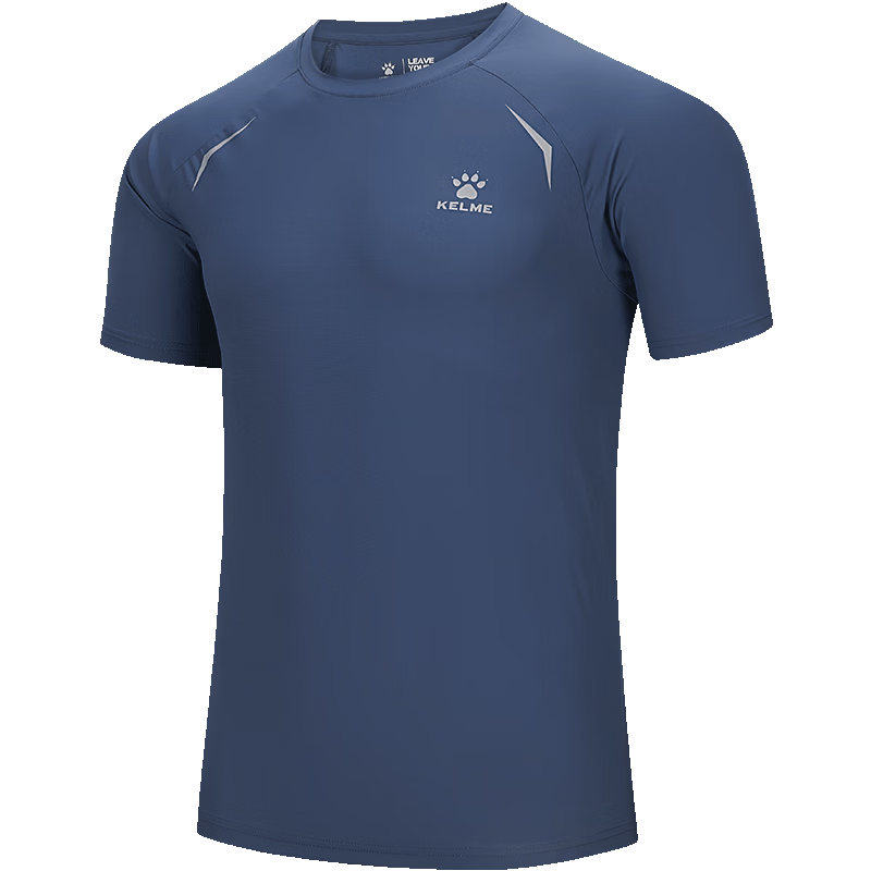 KELME Sports T-Shirt for Men, New Summer Outdoor Running Fitness Training Breathable Cool Sun Protection Short-Sleeve Top