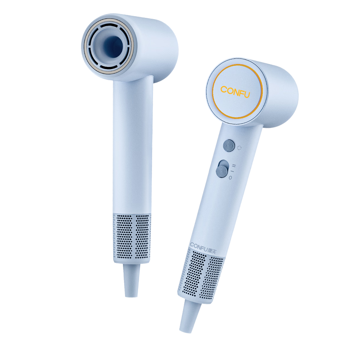 CONFU High-Speed Hair Dryer Portable Mini Negative Ion Damage-Free Women's Home Hair Dryer Strong Wind Quick Dry F9 Mini Sea Salt Blue