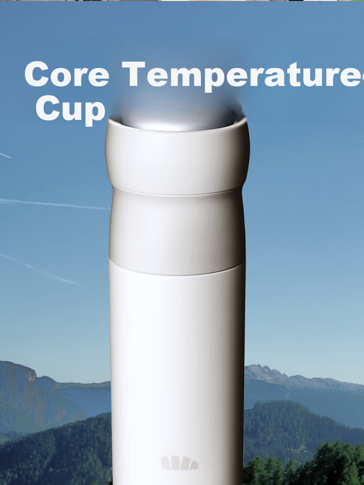 BENEUNDER Cooling Children's Insulated Bottle Large Capacity Coffee Water Cup Stainless Steel Unisex Birthday Gift LC002 Source Point White 4