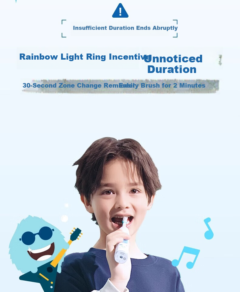 PHILIPS Kids Electric Toothbrush HX5232/01 Starlight Blue for Boys and Girls, Suitable for Ages 3-15, Children's Student Birthday and New Year Gift 4