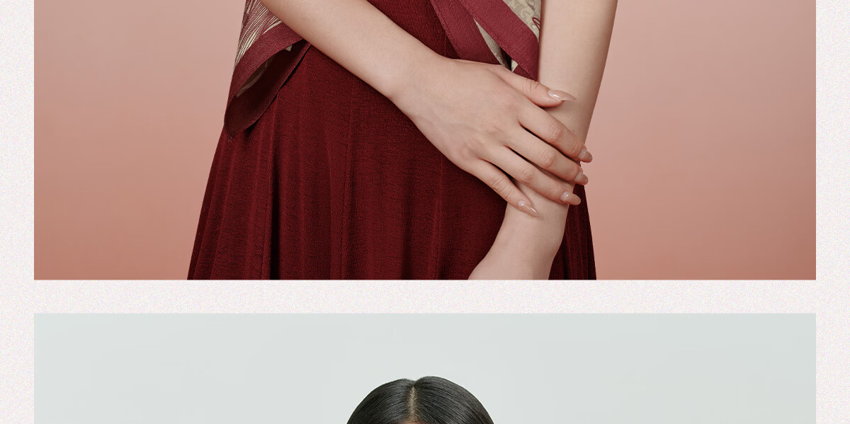 Wanshili Double-Sided Printed Silk Wool Scarf 2025 New Style Birthday New Year Gift for Mom Shawl Outerwear - Suo Qingqiu 37