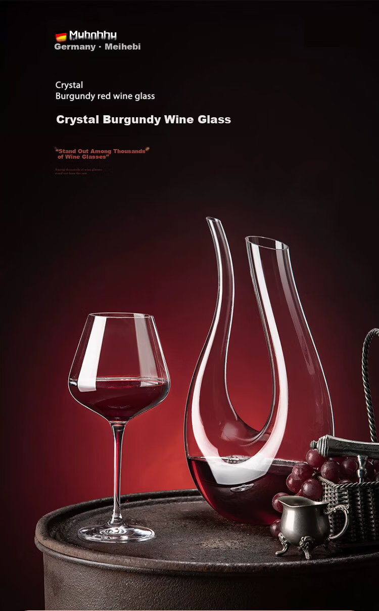 Myhobby Luxury High-End Crystal Glass Stemware Wine Glasses Set of Two for Home, Family Gatherings And Housewarming Gifts 1