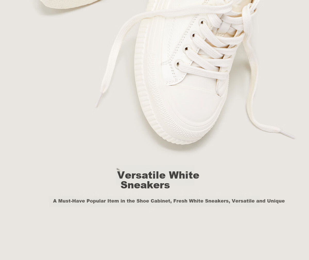 Sasa Su [Cloud Feel White Sneakers] Spring Summer Thick Sole Height Increasing Versatile White Sneakers Sports Casual Shoes Women ZA65184-30 5