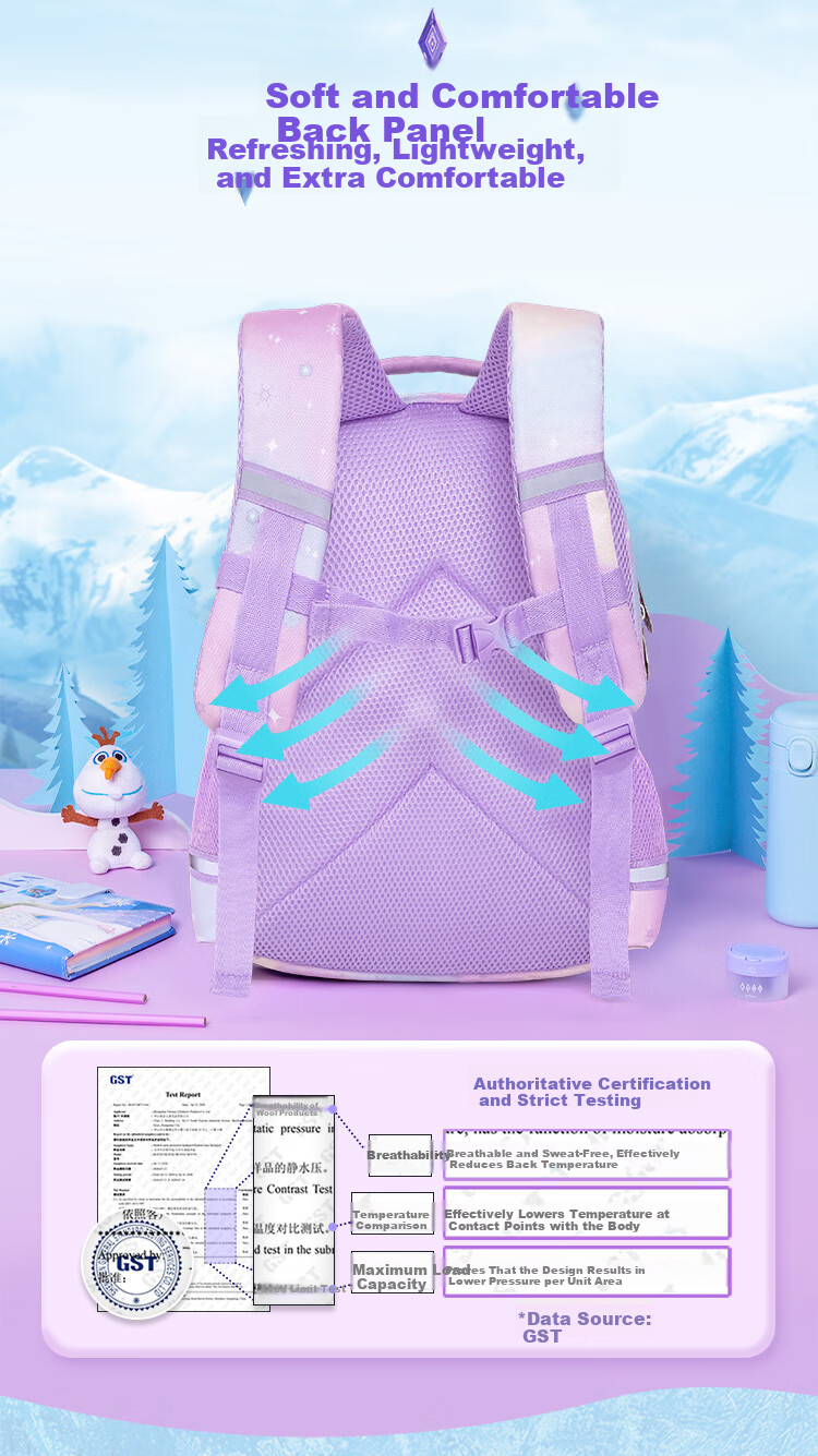Disney Backpack Set for Elementary Students Grades 1-3 with Deluxe Stationery and Insulated Water Bottle School Supplies Gift 9