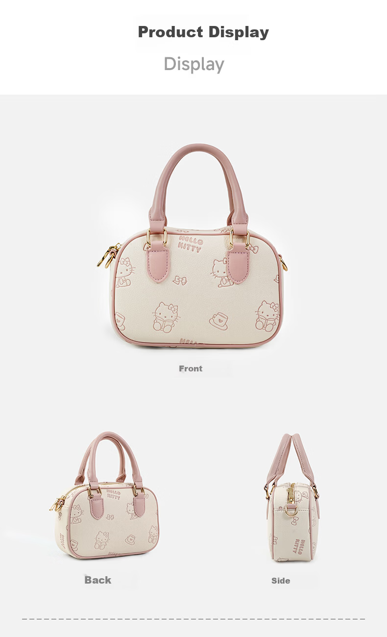SANRIO Hello Kitty Small Round Shoulder Crossbody Bag Circular Mini Luxury Handbag New Year Gift 20
