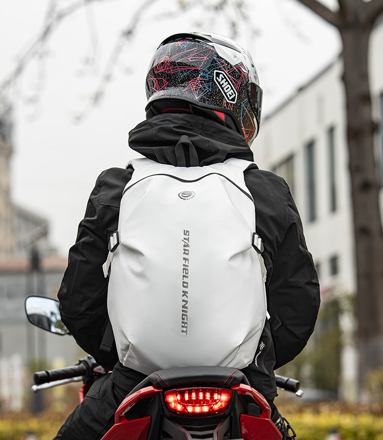 STAR FIELD KNIGHT Motorcycle Riding Helmet Bag Backpack Multifunctional Large Capacity Water-Resistant Travel Full-Face Helmet Shoulder Bag Knight Gear 23