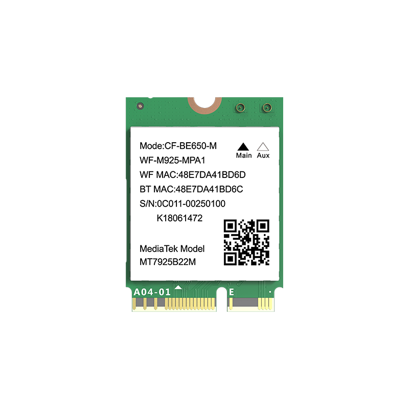COMFAST BE6500 WIFI7 Wireless Network Card M.2 Internal 5G Dual-Band Gigabit Bluetooth 5.4 WiFi Receiver for Laptop AMD BE650-M