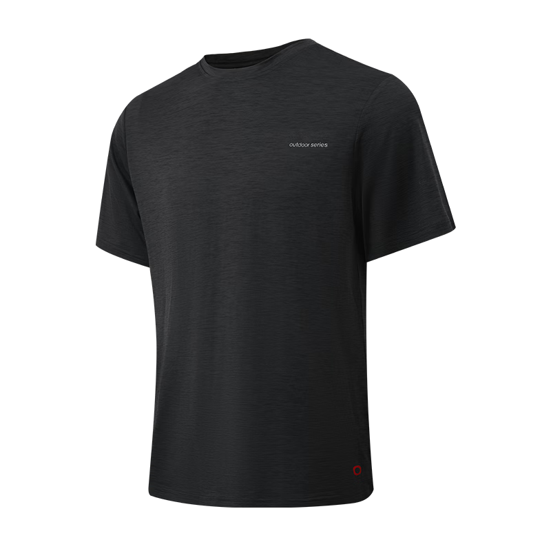 JD Jingzao D1 Quick-Dry T-Shirt Unisex Short Sleeve Summer 2026 New Round Neck Active Black 2XL