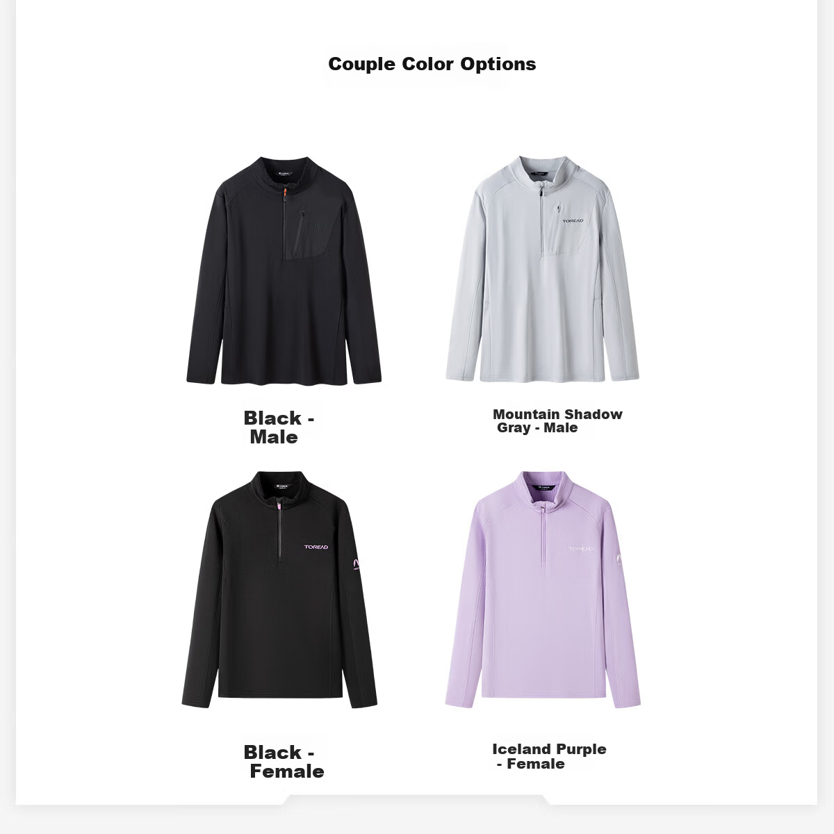 TOREAD Fleece Jacket 25 Autumn Winter Lightweight Pullover Anti-Static Warm Casual Base Layer TACCAN91005 6