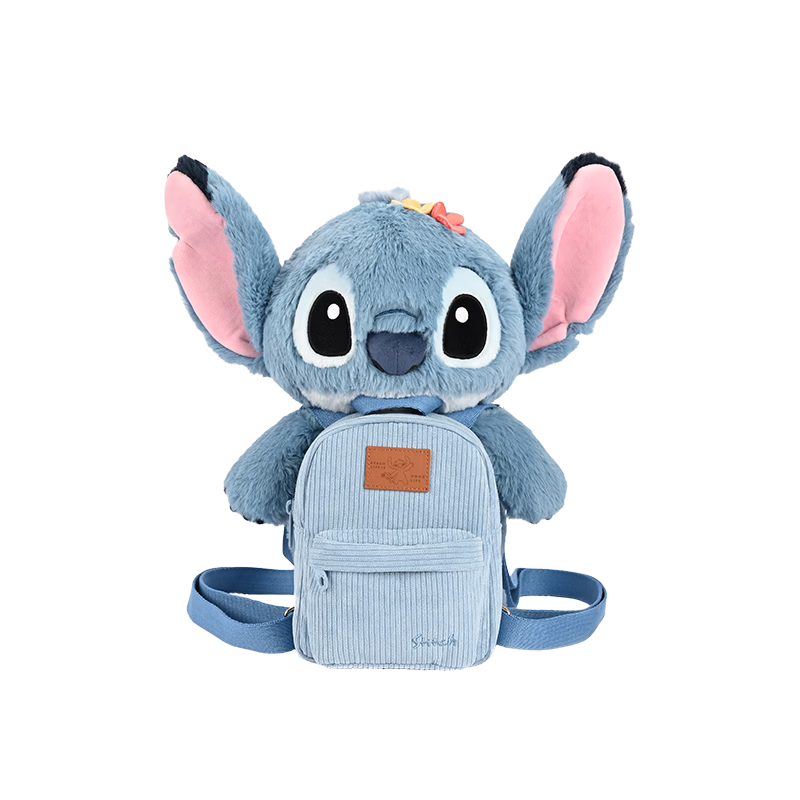 Disney Plush Toy Backpack, Adorable Stuffed Animal Schoolbag, Mickey Mouse Backpack, Children's New Year Gift for Kids