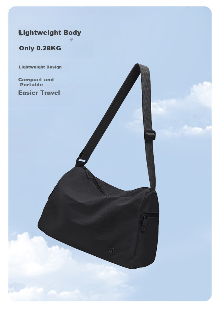GOLF Men's Casual Single Shoulder Bag Lightweight Water-Resistant Crossbody Bag for Men and Women, Phone and iPad Holder, Cycling and Fitness Bag 6