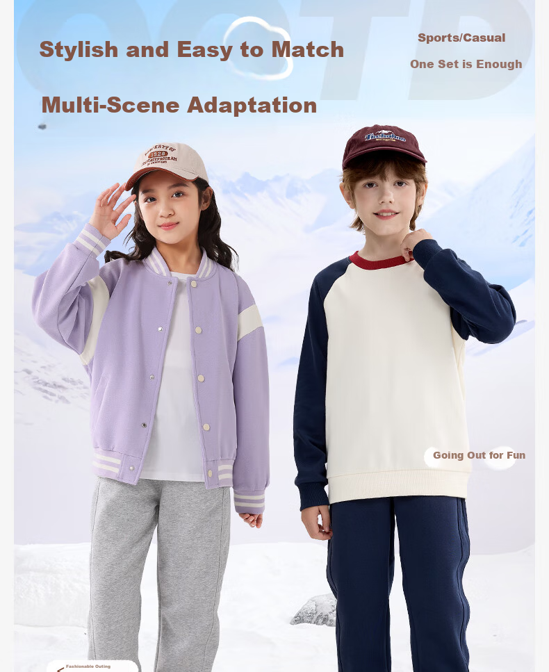 Baleno Boys Pants 2026 Spring Autumn New Boys Casual Sweatpants Children's Sports Jogger Trousers Trendy 6