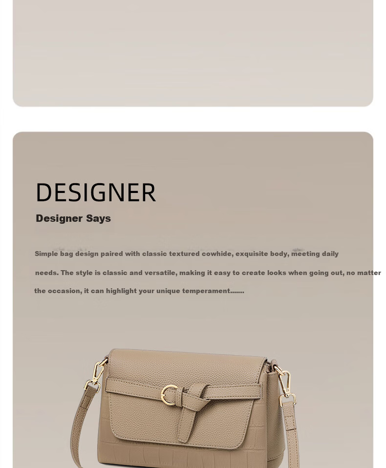 Millies Women's Cowhide Leather Casual Pillow Bag Brand Shoulder Crossbody Bag Birthday Goddess Day Women's Day Gift 1