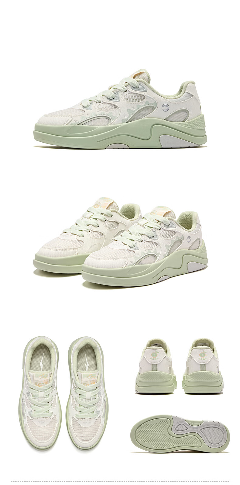 ERKE Women's Sneakers 2026 Summer New Comfortable Breathable Thick Sole Height Increasing Casual Sports Shoes | Bingguo 13