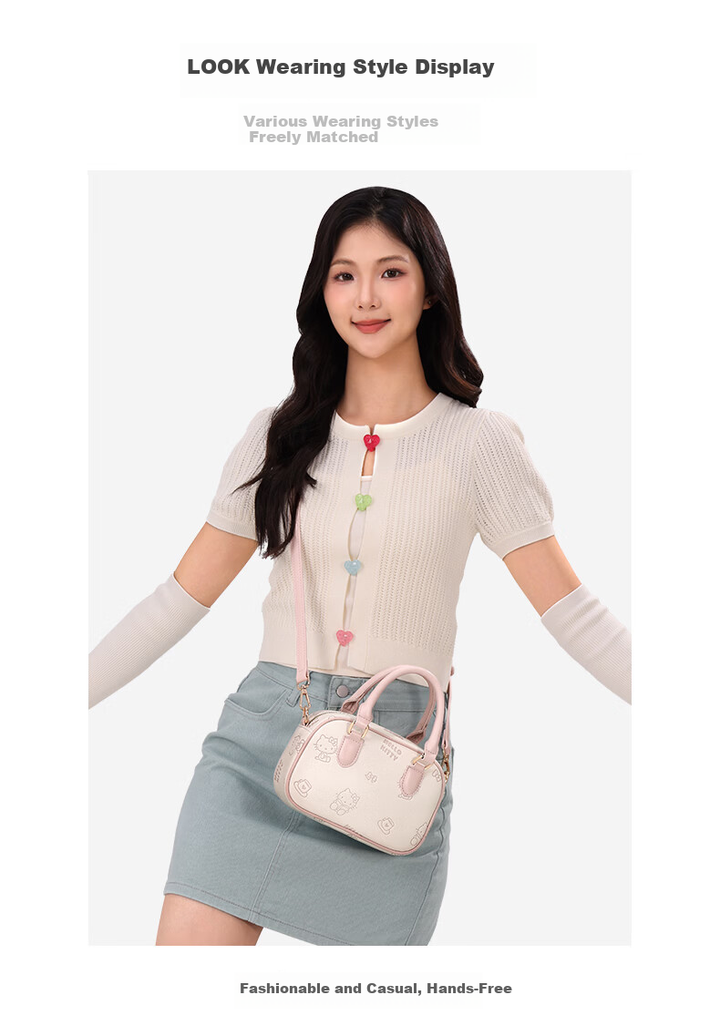 SANRIO Hello Kitty Small Round Shoulder Crossbody Bag Circular Mini Luxury Handbag New Year Gift 15