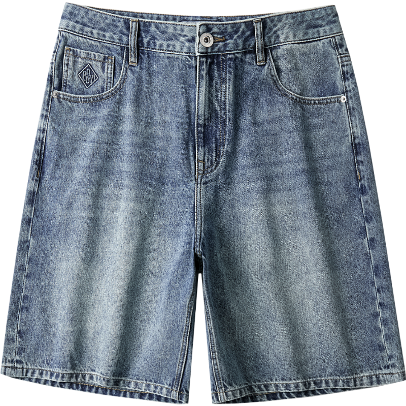 HLA Hailan Home Men's Denim Shorts 26 POWER YOUNG Series Pure Cotton Summer Pants