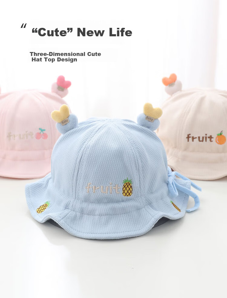 Benaxi Baby Hat Spring and Autumn Thin Style Unisex Infant Newborn Fisherman Sunshade Sun Protection Summer Hat 9