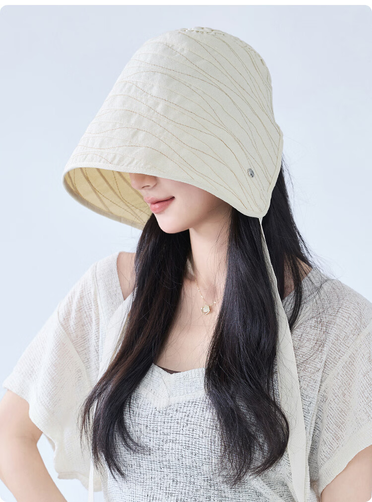 JIUMU Women's Sun Protection Hat UV Protection Bucket Hat Summer Outdoor Face Covering Sun Hat 14