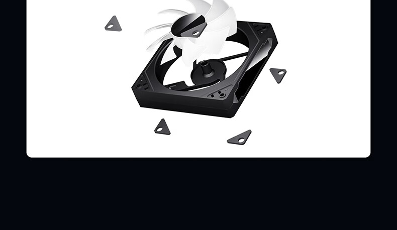 Aigo Aurora Z13 White Reverse Blade ARGB 5V 3-Pin Motherboard Sync 12CM PWM Temperature Control Computer Case Fan Infinite Mirror 10