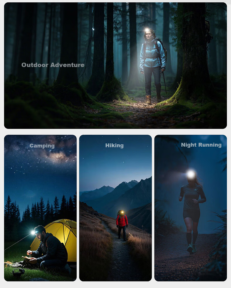 NITECORE NU25 MCT UL Triple Light Headlamp Rechargeable Lightweight Outdoor Hiking Trail Running Night Climbing 7