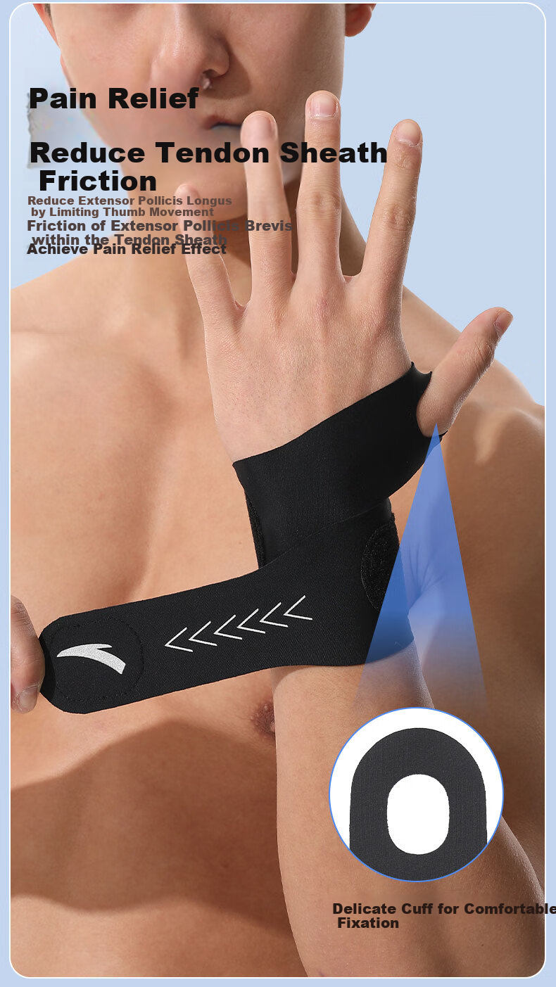 ANTA Wrist Support TFCC Tendonitis Wrist Sprain Strain Fitness Wrist Brace Sports Stabilizer Badminton Compression Sleeve 3