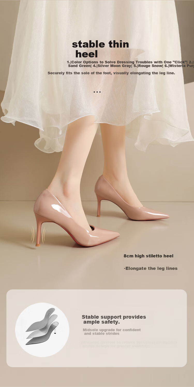 ZHR ZEZ High Heels Women 2026 New Red Sole Sexy Pointed Toe Stiletto Pumps Lightweight Girlfriend Gift Shoes for Qixi Festival 5