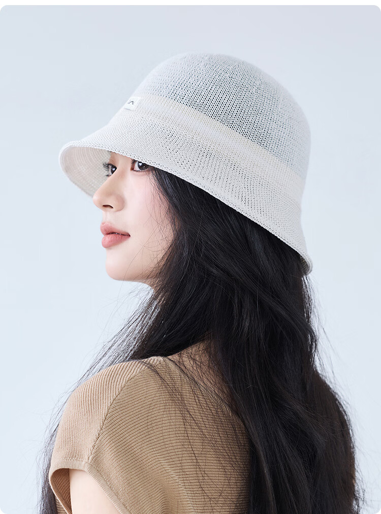JIUMU Women's Cotton Sun Hat Bucket Hat Summer Outdoor Face Covering Beach Vacation Cap 11