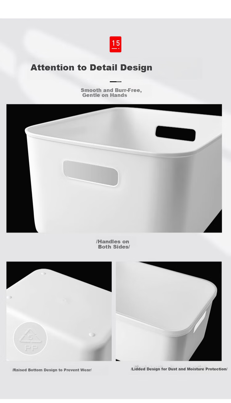 Zhifan Japanese Desktop Drawer Snack Storage Box Rectangular Kitchen Cabinet Organizer Small Miscellaneous Storage Box 16