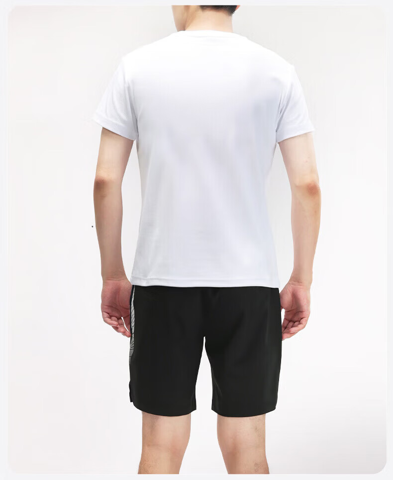 VICTOR Victory Badminton Quick-Dry Short Sleeve T-Shirt Sweat-Absorbing Breathable Training Sportswear Unisex White S 5