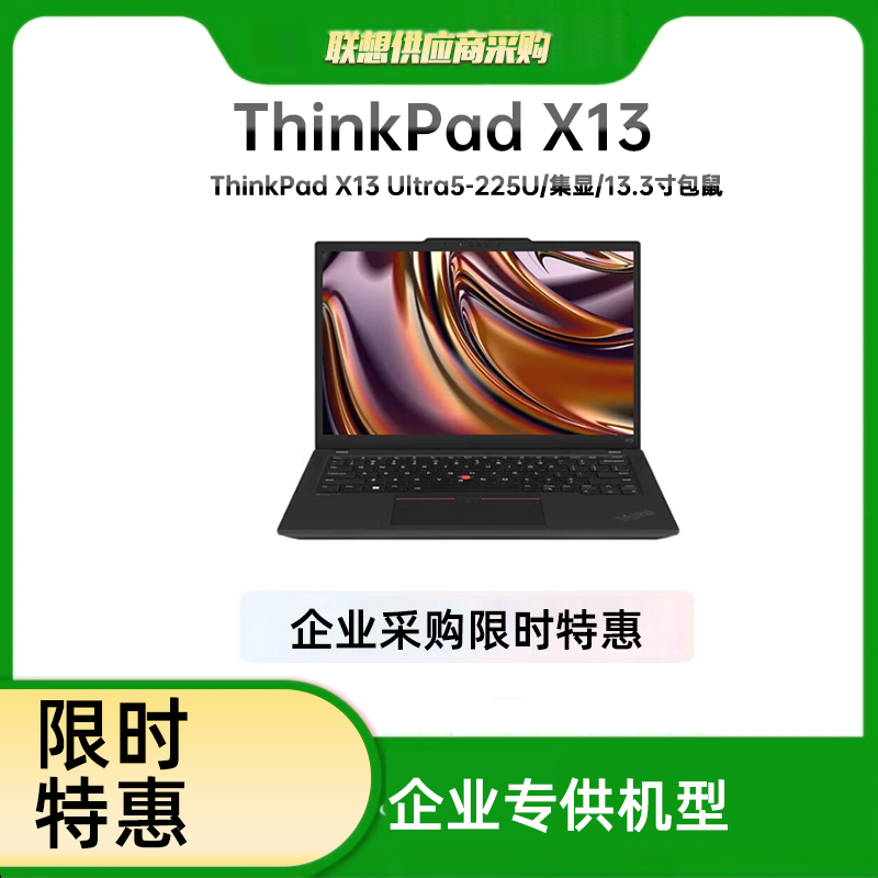 Lenovo ThinkPad X13 Ultra 5-225U 16GB 512GB SSD Integrated Graphics 13.3-inch with Bag and Mouse  2026