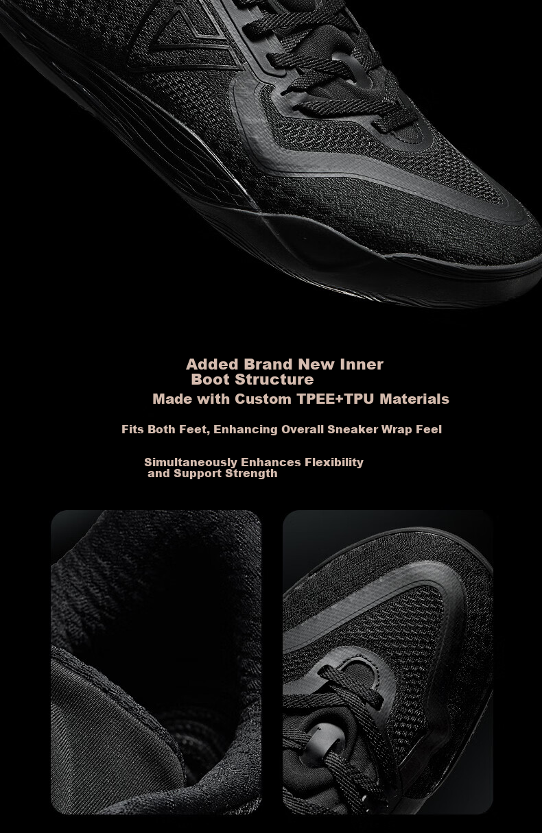 Peak Taiji Wushuang EX Men's Basketball Shoes Thin Sole Thick Sole Wear-Resistant Competition Training Outdoor Mountaineering Sports Shoes DA610001 5
