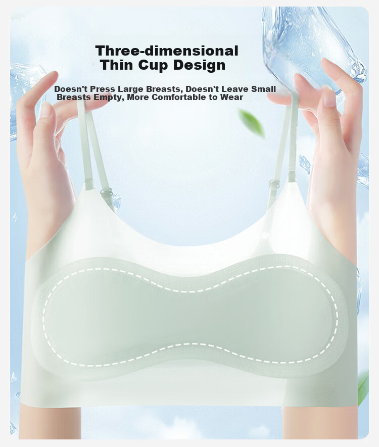 FitonTon 2-Pack Girls' Padded Development Bra Anti-Pointing Invisible Fixed Cup Underwear for Ages 8-16 Pink Nude 9