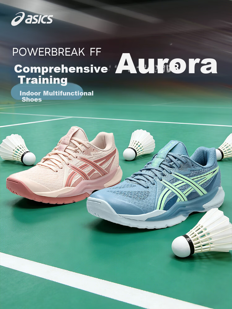 ASICS Powerbreak FF 1073A090-100 Men's Badminton Shoes Cushioning Durable Aurora 40.5 3