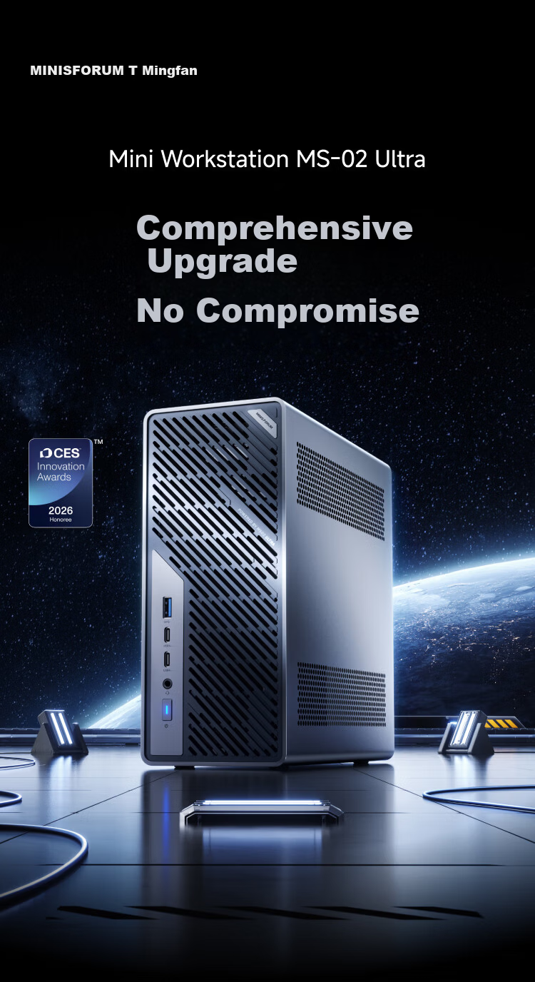 Mingfan MS-02U-285HX New Core Ultra 9-285HX Mini PC Gaming Office Design Mini Desktop AI High-Performance Mini Computer 1